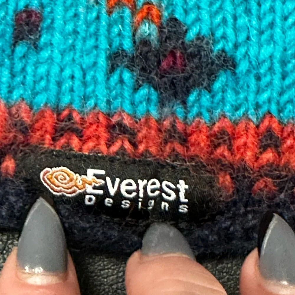 Everest Designs Wool Knit Mini Skirt Size S Nepal Handmade